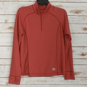 Carhartt Women's Orange Pullover Sweater Large